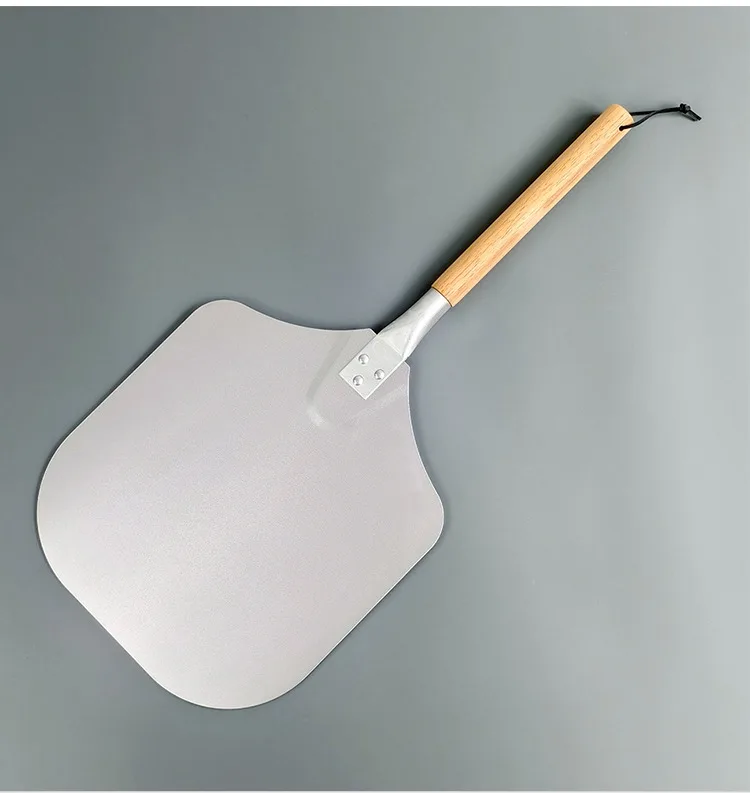 Aluminum Pizza Peel with Wooden Handle view 2