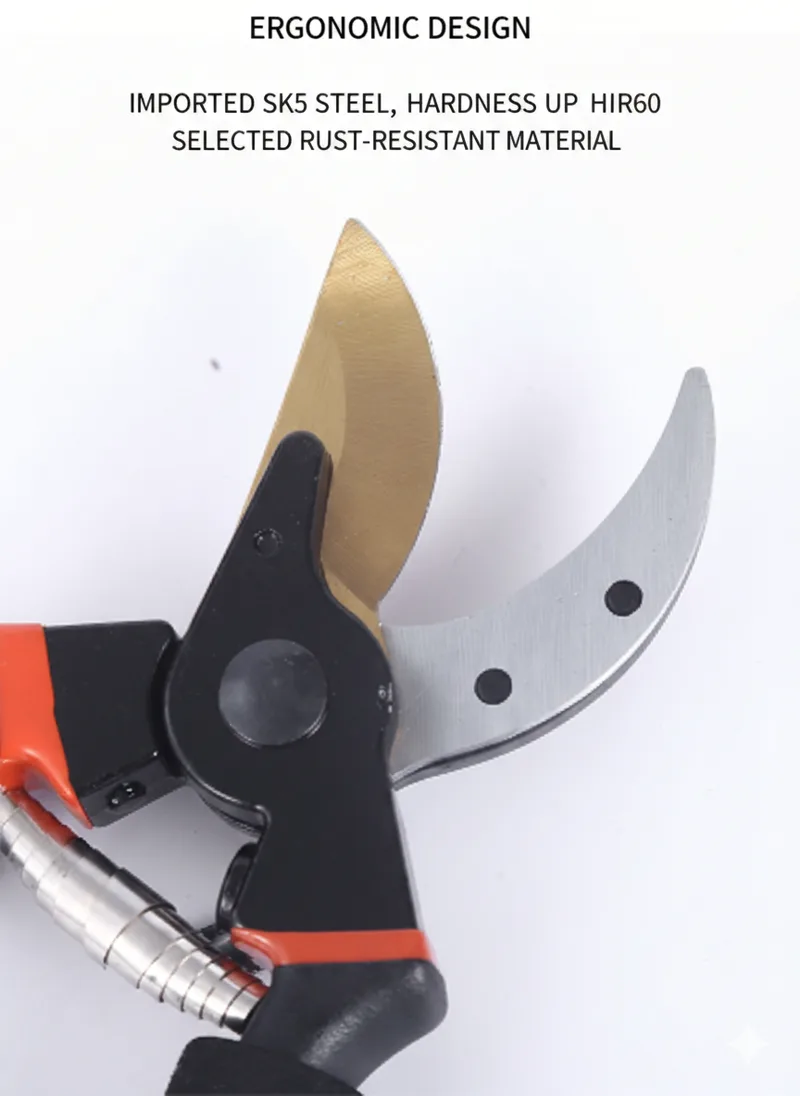 Garden pruning shears with SK5 blade